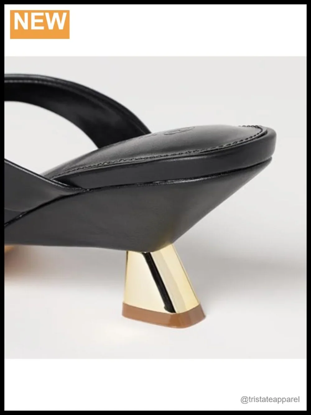 Dakota Thong Sculpted Heel Sandal PU Slingback Casual Mule